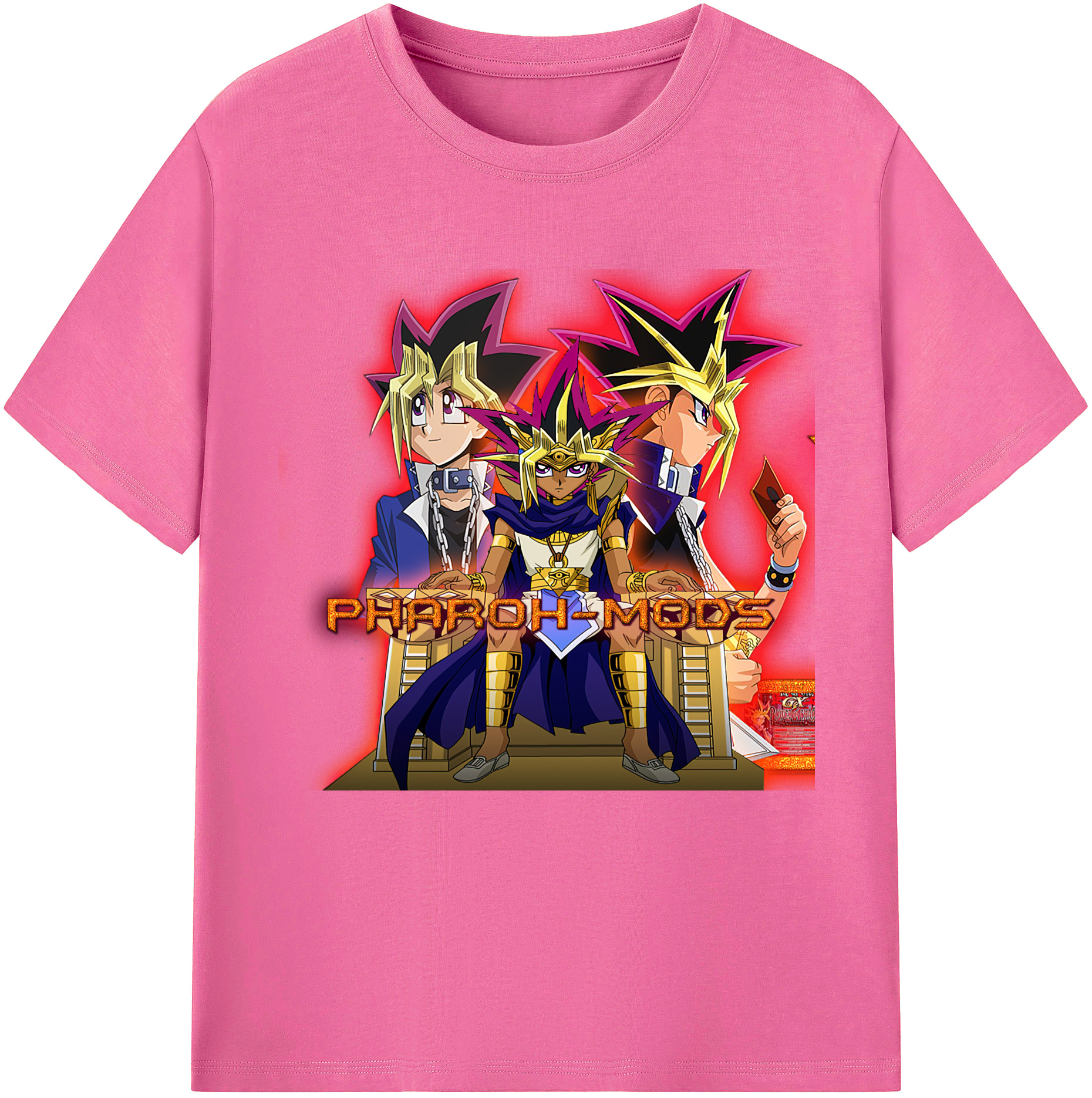 （画像用） 遊☆戯☆王 Yu-Gi-Oh! レディースカジュアルプリントTシャツ（綿100％）